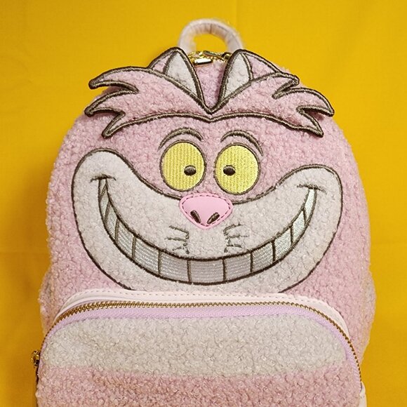 Loungefly Disney Parks Cheshire Cat Alice In Wonderland Chenille Mini Backpack main image 5